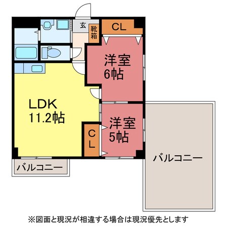 ライフ21ＳＵＷＡの物件間取画像